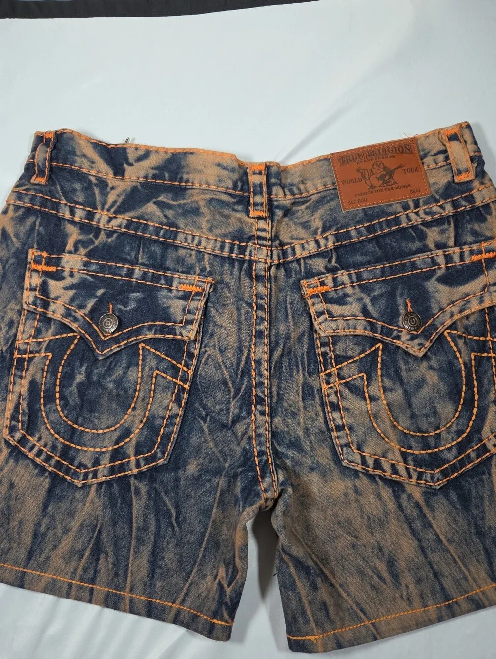 Vtg True Religion Super T World Tour shorts mens 40 Y2K/2000s Cyber Grunge